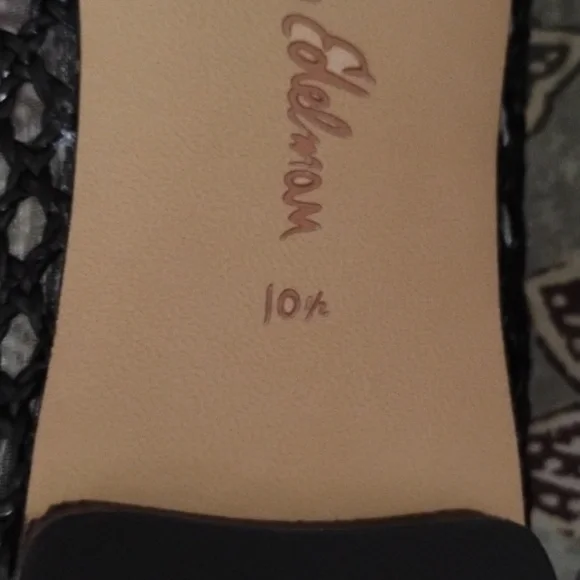 Sam Edelman Raffia  Black Mesh Ballet Flat - Picture 6 of 10